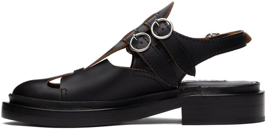 Closed Sling-back Loafer in Black