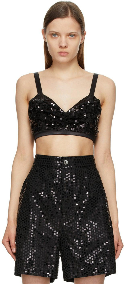 Junya Watanabe Black Sequin Bra – BlackSkinny