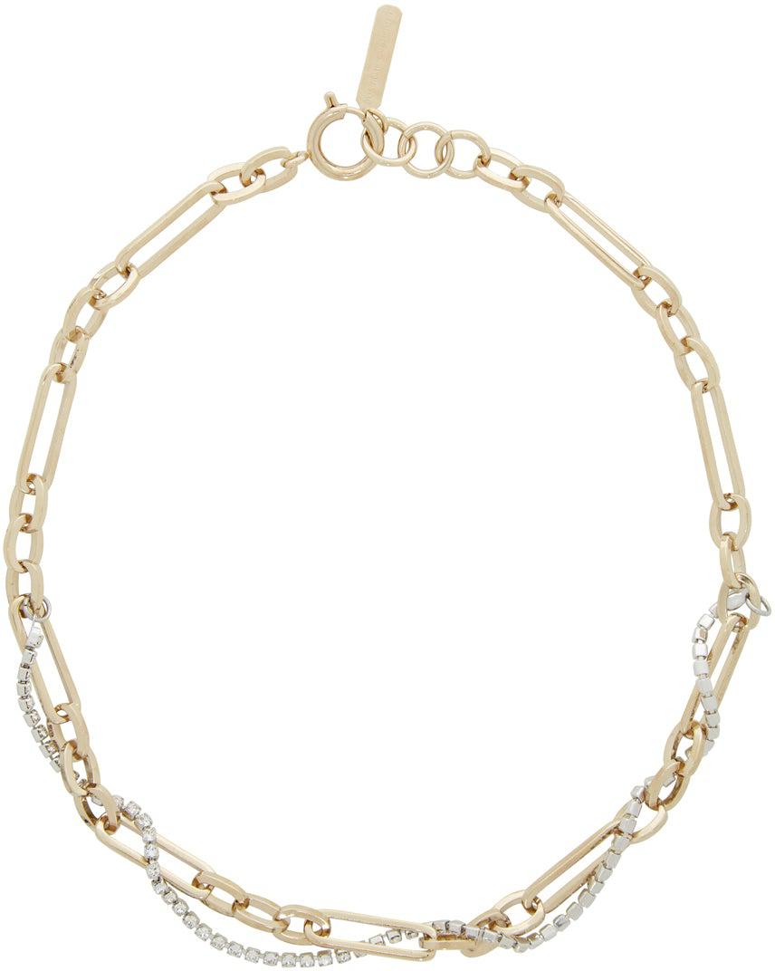 Justine Clenquet Gold Paloma Necklace - Collier Justine Clenquet Golat Paloma - Justine Cleenquet Gold Paloma 목걸이