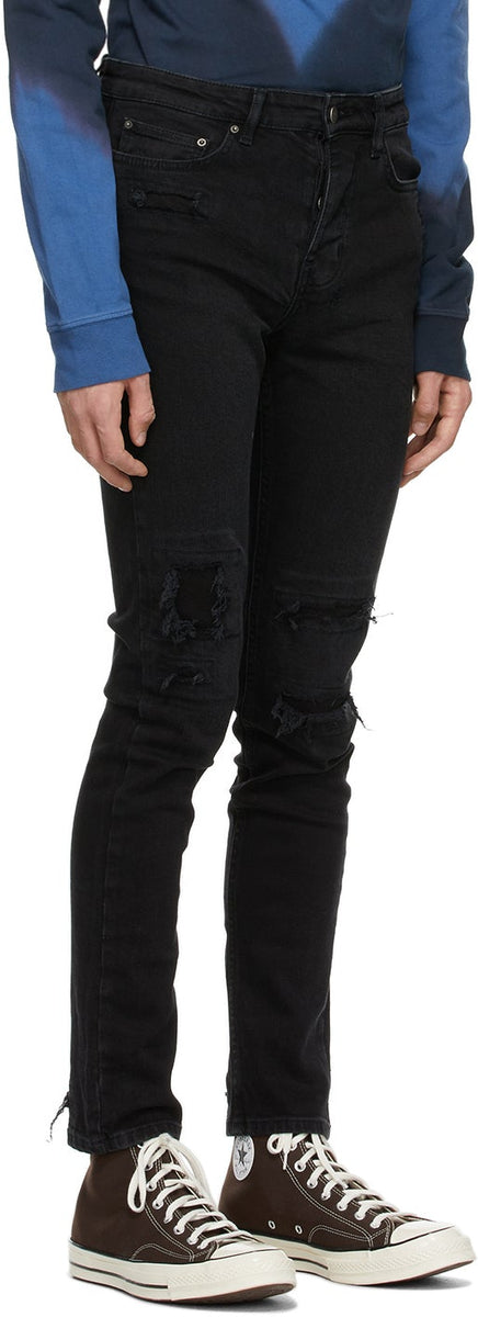 Ksubi black ripped sales jeans