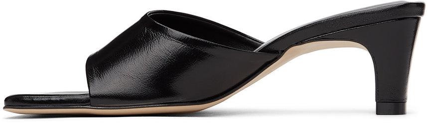 LOW CLASSIC Black Slide Heeled Sandals – BlackSkinny