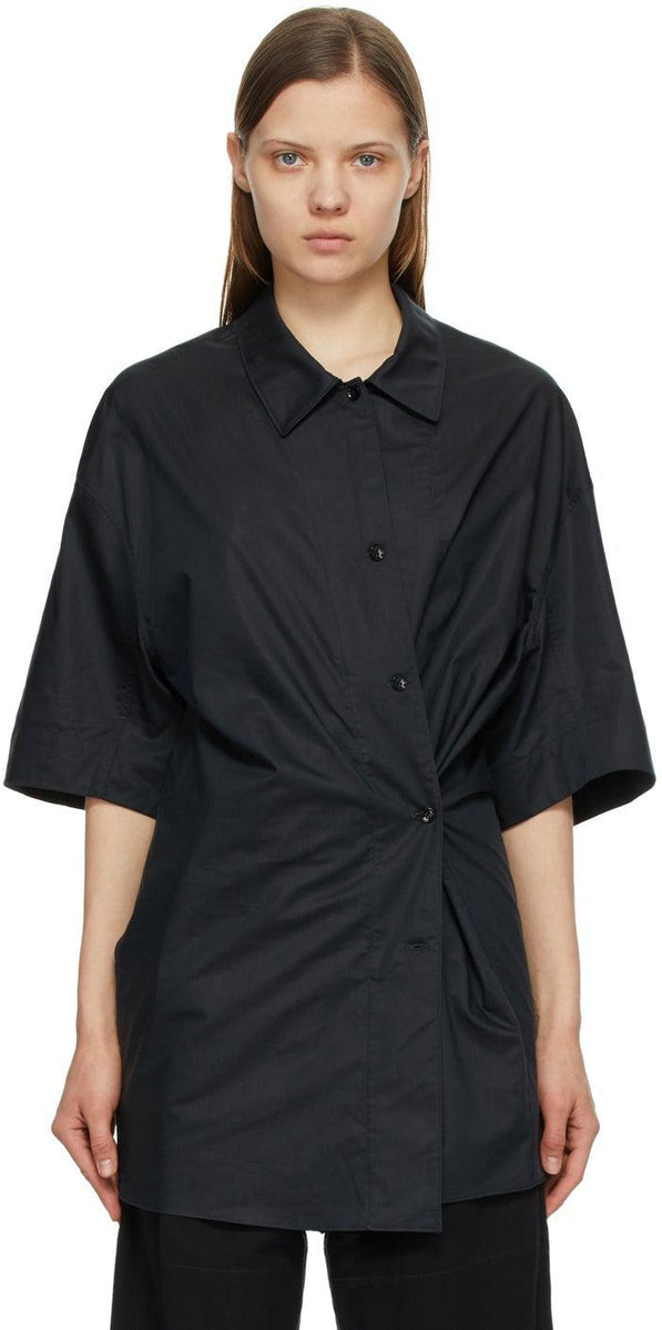 Lemaire Black Silk Twisted Maxi Shirt – BlackSkinny