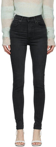 Levi's Black Faded Mile High Super Skinny Jeans - Levi's Noir Faded Mile High Super Skinny Jeans - Levi 's Black Faded Mile High Super Skinny Jeans