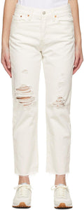 Levi's White Wedgie Straight Jeans - Levi's Whited Wedgied Jeans droite - Levi 's White Wedgie Straight Jeans
