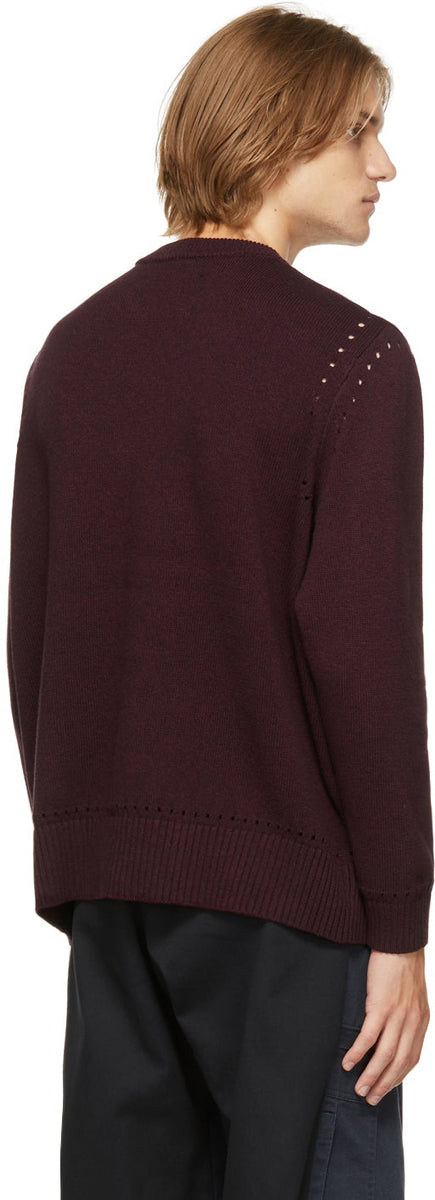 Liam Hodges Burgundy Knit Thin Ice Sweater – BlackSkinny