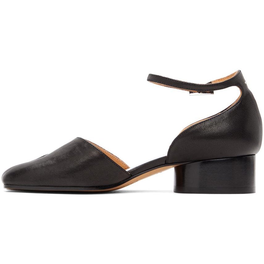 Maison Margiela Black Ankle Strap Tabi Heels – BlackSkinny