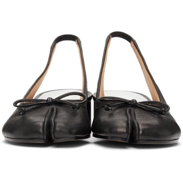 Maison Margiela Black Slingback Tabi Ballerina Heels – BlackSkinny