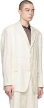 Maison Margiela Off-White Linen Blazer