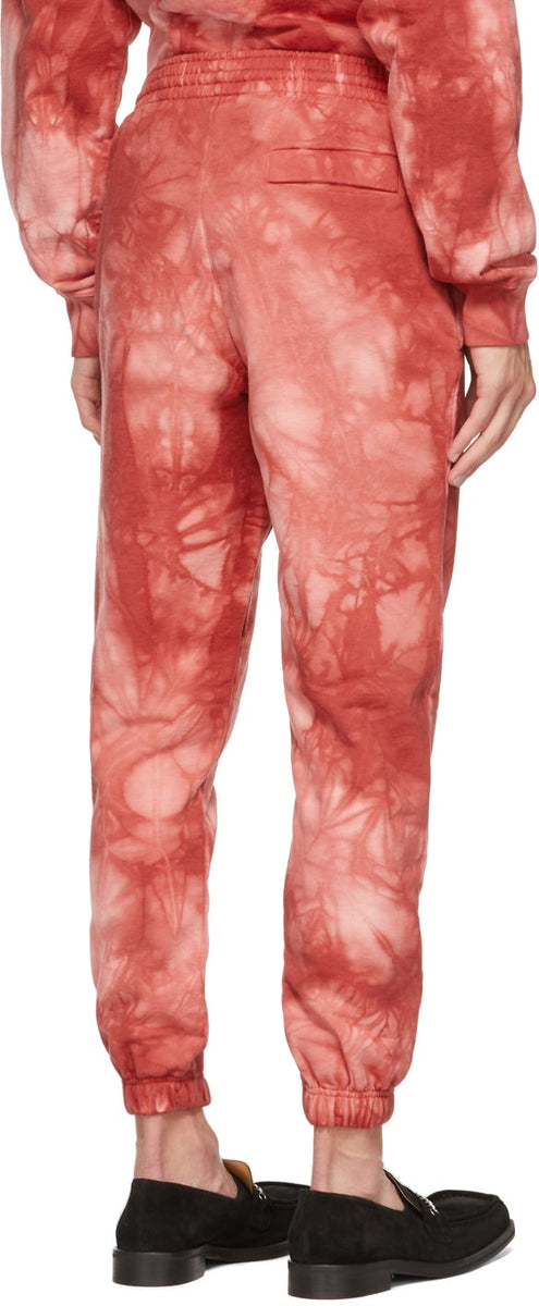 Martine Rose Red Tie-Dye Slim Logo Sweatpants – BlackSkinny
