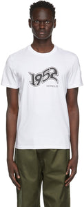 Moncler Genius 2 Moncler 1952 White Logo T-Shirt - T-shirt de logo blanc Moncler Genius 2 Moncler 1952 - Moncler Genius 2 Moncler 1952 화이트 로고 티셔츠