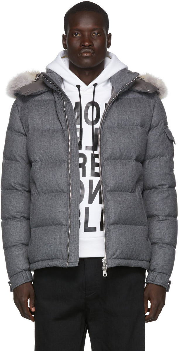 Moncler store grey jacket