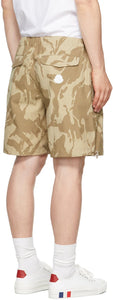 Moncler Khaki Camo Bermuda Shorts
