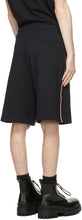 Moncler Navy Tricolor Terry Shorts
