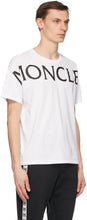 Moncler White Matt Black Logo T-Shirt