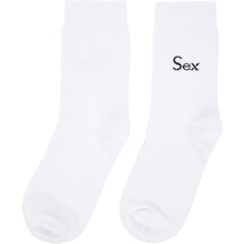 More Joy White 'Sex' Socks