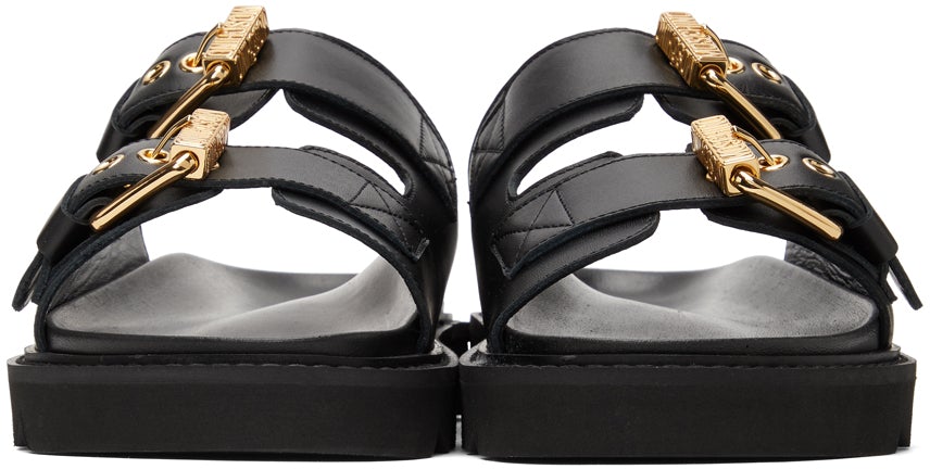 Moschino buckle online sandals