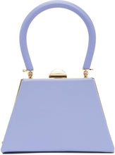 Moschino Blue Mini Frame Top Handle Bag