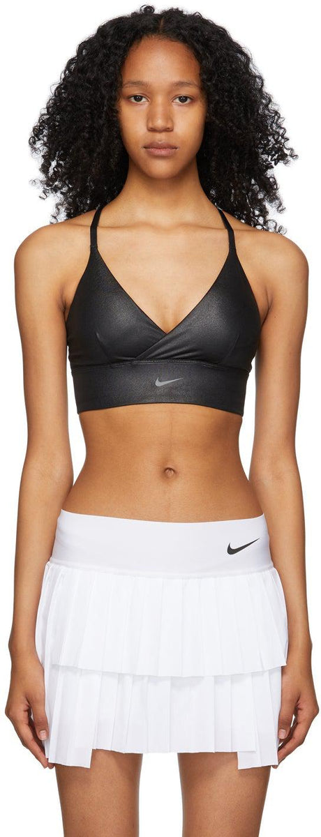 Nike Indy Logo Womens Tennis Sports Bra - Smoke Grey