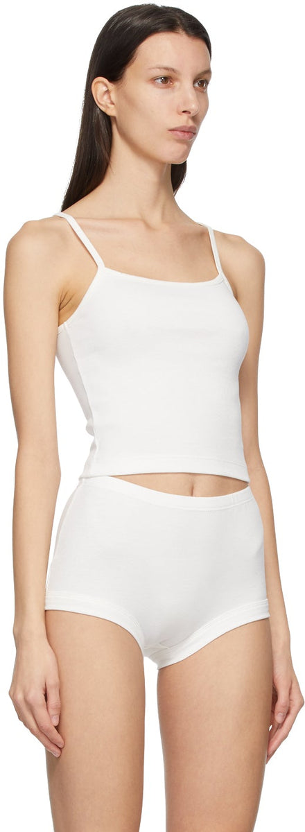 Nu Swim White Organic Cotton Ginger Tank Top – BlackSkinny