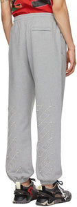 Off-White Grey Raw Arrow Lounge Pants