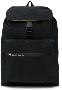 PS by Paul Smith Black Nylon Backpack - PS by Paul Smith Sac à dos nylon noir - PS 바울 스미스 블랙 나일론 배낭