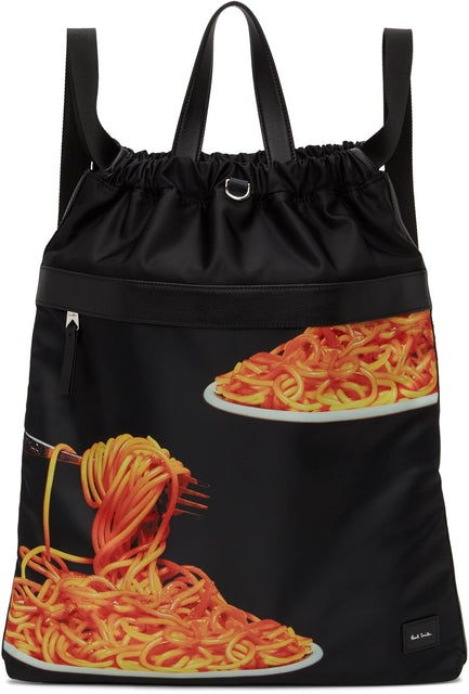 Paul Smith 50th Anniversary Black Spaghetti Backpack - Paul Smith 50e anniversaire Sac à dos Spaghetti Black Spaghetti - 폴 스미스 50 주년 흑인 스파게티 배낭