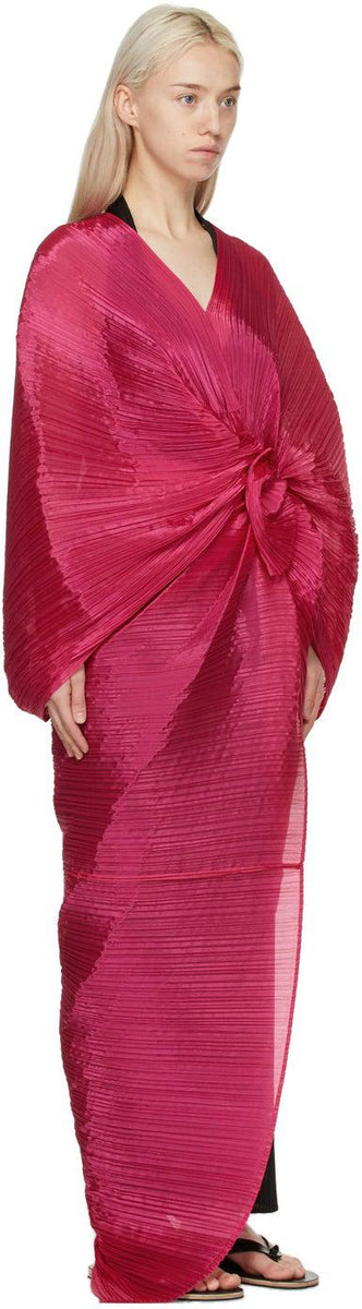 Pleats Please Issey Miyake Pink Madame T Stole Scarf – BlackSkinny