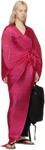 Pleats Please Issey Miyake Pink Madame T Stole Scarf
