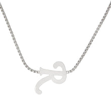 Raf Simons Silver 'R' Pendant Necklace