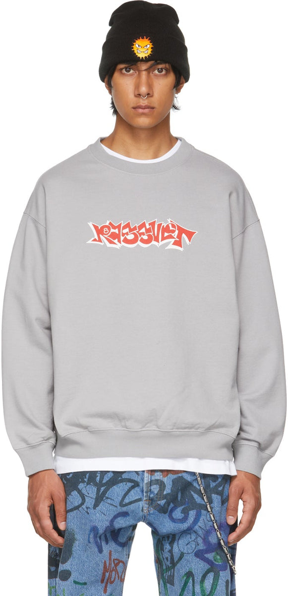 Rassvet Grey Graffiti Logo Sweatshirt – BlackSkinny