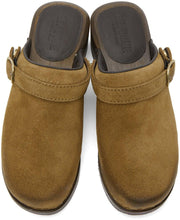 Re/Done Tan Suede 70s Classic Clogs