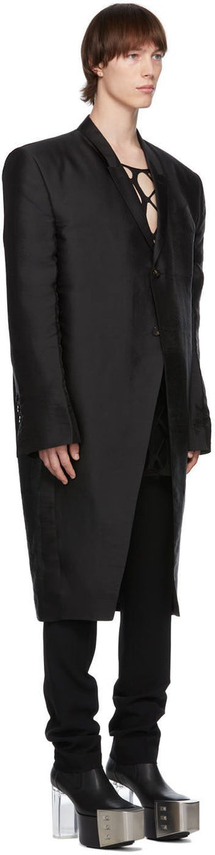 Rick Owens Black Jumbo Tatlin Coat – BlackSkinny