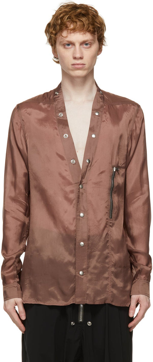 Rick Owens Brown Larry Shirt – BlackSkinny