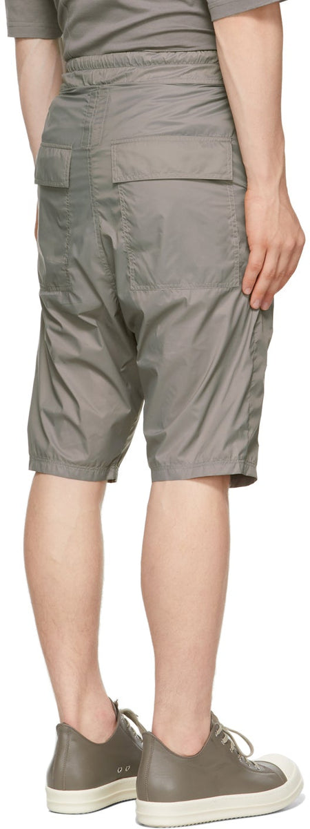 Rick Owens Grey Champion Edition Nylon Bela Shorts – BlackSkinny