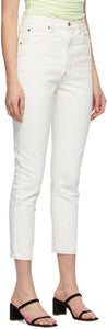 SLVRLAKE Off-White Beatnik Ankle Jeans