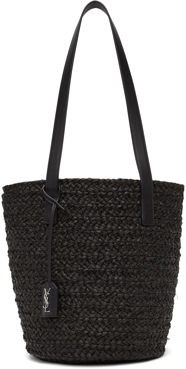 Saint Laurent Panier Small Raffia Tote