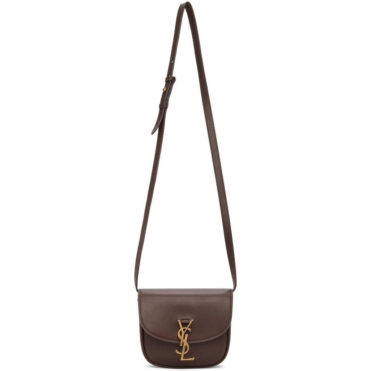 Saint Laurent Kaia' Calfskin Leather Mini Crossbody Bag in Brown
