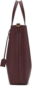 Saint Laurent Burgundy Toy North/South Shopping Tote
