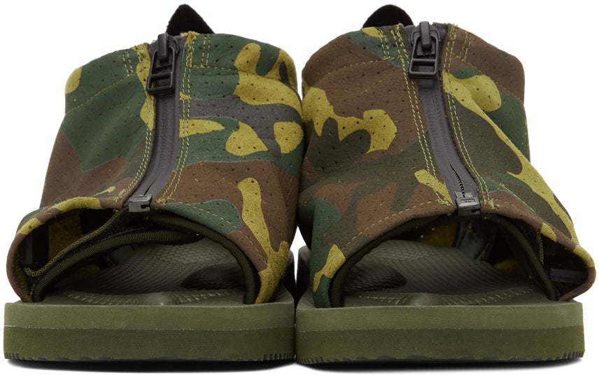 Suicoke Green Camo EVO-ab Sandals – BlackSkinny