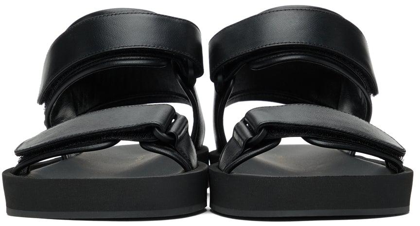 The Row Black Hook-And-Loop Sandals – BlackSkinny