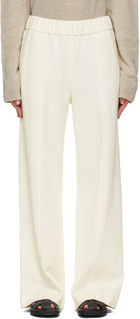 The Row Off-White Cesto Trousers - Les pantalons de cesto blanc cassé - 화이트 오프 화이트 Cesto 바지