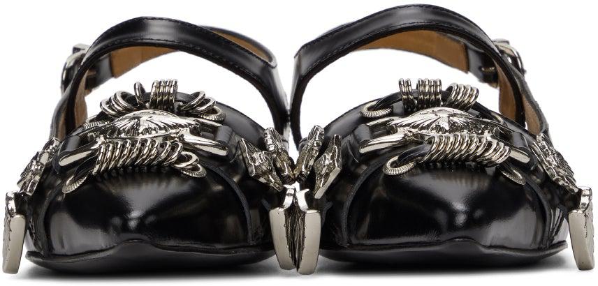 フラットシューズ TOGA Aj1374 Ballerinas - Toga Pulla - Leather - Black Toga Pulla Aj1374 Ballerinas - Leather - Black Black | Ballerina