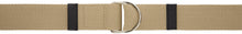 UNIFORME Beige Double D-Ring Belt - Ceinture double anneau D Beige uniforme - 유니폼 베이지 색 더블 D- 링 벨트