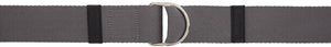 UNIFORME Grey Double D-Ring Belt - Ceinture de bague Double Double gris uniforme - 유니폼 그레이 더블 D 링 벨트
