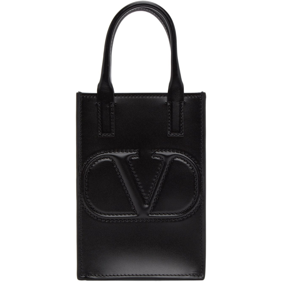 Valentino Garavani V Logo Tote Bag Leather Poudre, Tote