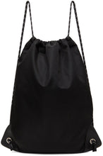 Versace Black Nylon 'La Medusa' Drawstring Backpack