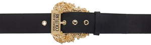 Versace Jeans Couture Black Couture I Belt - Versace Jeans Couture Noir Couture I Ceinture I - 베르사체 청바지 Couture 검은 색 양육구 I 벨트