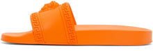 Versace Orange Palazzo Slides