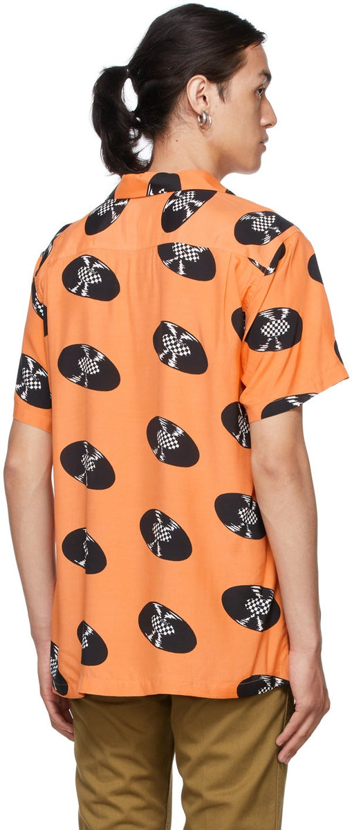 WACKO MARIA Orange Vans Edition Short Sleeve Shirt – BlackSkinny