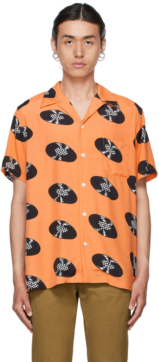 WACKO MARIA Orange Vans Edition Short Sleeve Shirt – BlackSkinny